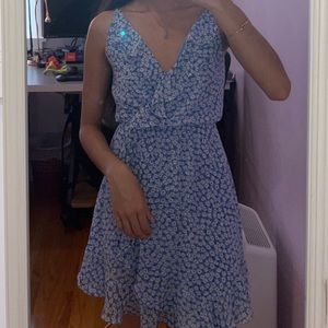 H&M Divided Blue Floral Dress